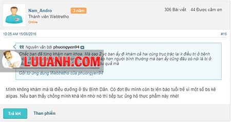Review của người dùng về tác dụng của Sâm Alipas