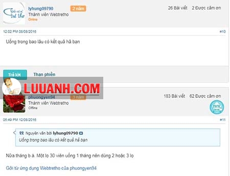 Review của người dùng về tác dụng của Sâm Alipas