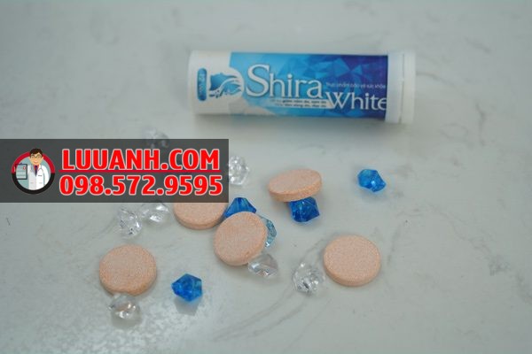 Viên sủi trắng da Shira White dạng viên