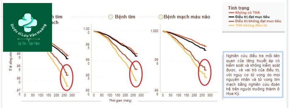 Tỉ lệ gặp biến cố ở bệnh nhân điều trị chưa kiểm soát huyết áp và không điều trị là gần như nhau!